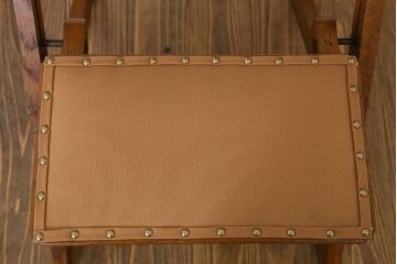 アンティーク家具　和製アンティーク　古い木製のリーディングデスク(折りたたみ式学習机)(1)