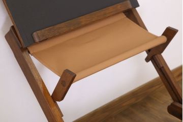 アンティーク家具　和製アンティーク　古い木製のリーディングデスク(折りたたみ式学習机)(2)