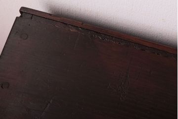 【K様ご成約済・ご決済用】大正昭和期!古い木製の薄型ローチェスト(ローボード)