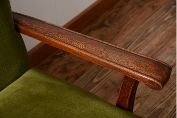 アンティーク家具　大正ロマン　ナラ材製の上品なアンティークソファ