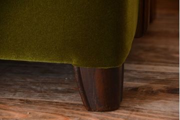 アンティーク家具　大正ロマン　ナラ材製の上品なアンティークソファ