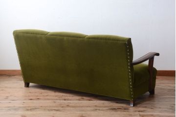 アンティーク家具　大正ロマン　ナラ材製の上品なアンティークソファ