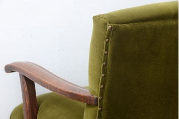 アンティーク家具　大正ロマン　ナラ材製の上品なアンティークソファ