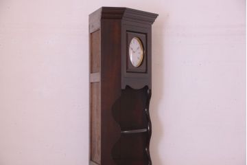 アンティーク雑貨　中古美品　松本民芸家具　D型隅棚(コーナーキャビネット、ホールクロック、時計)(定価約50万円)