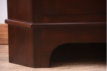 アンティーク雑貨　中古美品　松本民芸家具　D型隅棚(コーナーキャビネット、ホールクロック、時計)(定価約50万円)