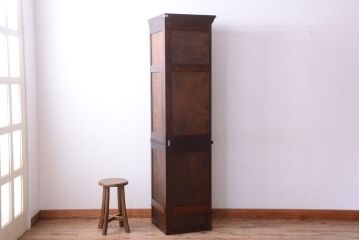 アンティーク雑貨　中古美品　松本民芸家具　D型隅棚(コーナーキャビネット、ホールクロック、時計)(定価約50万円)