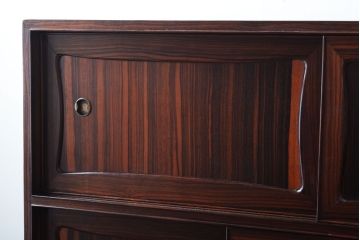アンティーク家具　縞黒檀材!上質なアンティーク茶箪笥