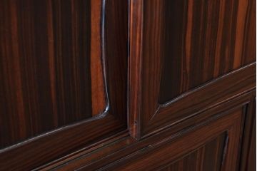 アンティーク家具　縞黒檀材!上質なアンティーク茶箪笥