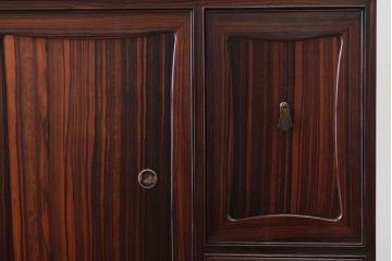 アンティーク家具　縞黒檀材!上質なアンティーク茶箪笥
