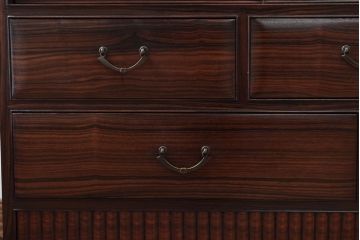アンティーク家具　縞黒檀材!上質なアンティーク茶箪笥