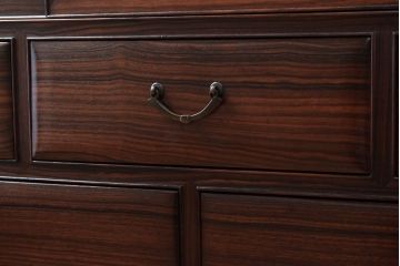 アンティーク家具　縞黒檀材!上質なアンティーク茶箪笥
