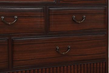 アンティーク家具　縞黒檀材!上質なアンティーク茶箪笥