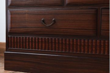 アンティーク家具　縞黒檀材!上質なアンティーク茶箪笥