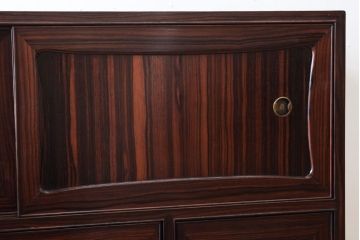 アンティーク家具　縞黒檀材!上質なアンティーク茶箪笥