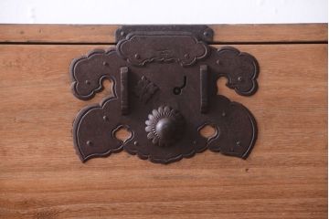 アンティーク家具　古民具・骨董　明治期　五丁引き　アンティーク庄内箪笥