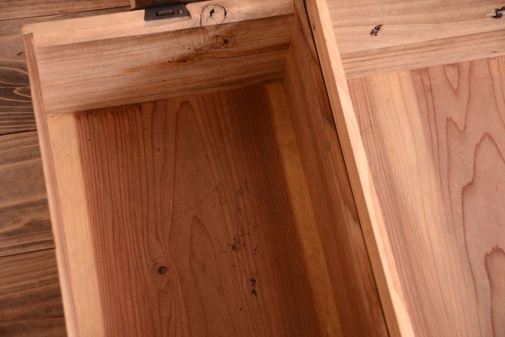 アンティーク家具　古民具・骨董　明治期　五丁引き　アンティーク庄内箪笥