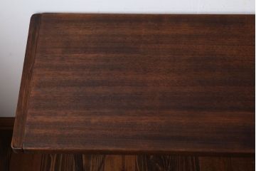 アンティーク家具　古材一枚板天板!鉄脚テーブル(作業台、机)(1)