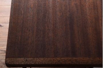 アンティーク家具　古材一枚板天板!鉄脚テーブル(作業台、机)(1)
