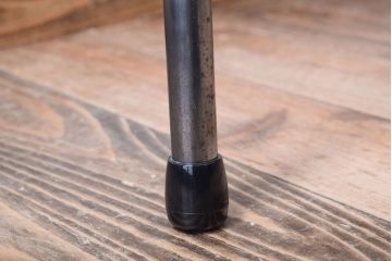 アンティーク家具　古材一枚板天板!鉄脚テーブル(作業台、机)(1)