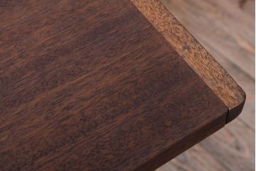 アンティーク家具　古材一枚板天板!鉄脚テーブル(作業台、机)(1)