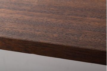 アンティーク家具　古材一枚板天板!鉄脚テーブル(作業台、机)(1)