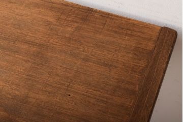 アンティーク家具　古材一枚板天板!鉄脚テーブル(作業台、机)(2)