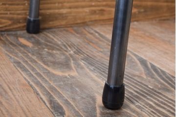 アンティーク家具　古材一枚板天板!鉄脚テーブル(作業台、机)(3)