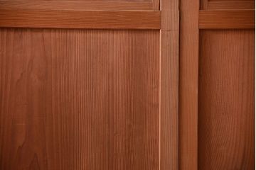 明治大正期　古民具・骨董　組子障子帯の木味引き戸4枚セット