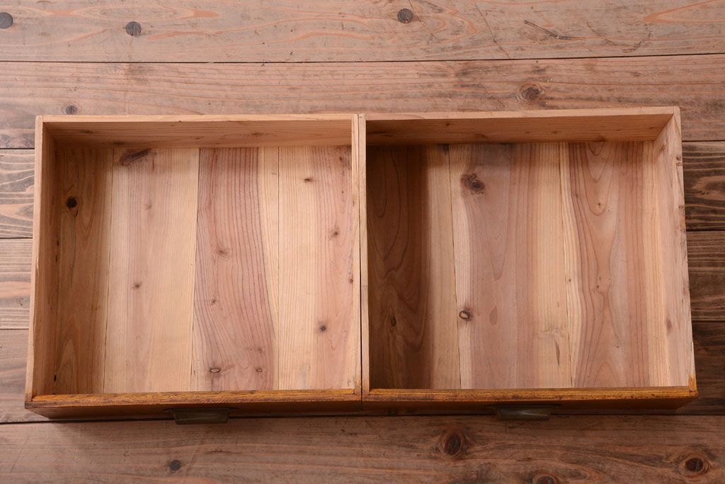 レトロ家具　昭和レトロ　結霜ガラスとダイヤガラス!アンティーク収納棚(本箱)