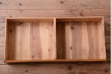 レトロ家具　昭和レトロ　結霜ガラスとダイヤガラス!アンティーク収納棚(本箱)