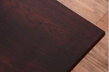 アンティーク家具　シンガーミシン オーク材天板!アンティークの鉄脚テーブル(ミシンテーブル、ミシン台)(2)