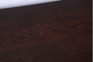 アンティーク家具　ダイヤガラス入り　大正ロマン　古いナラ材製のアンティーク食器棚(戸棚)