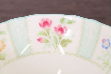 中古　ノリタケ(Noritake)　FLOROLA(フローローラ)　花柄　カップ&ソーサー2脚セット(洋食器)