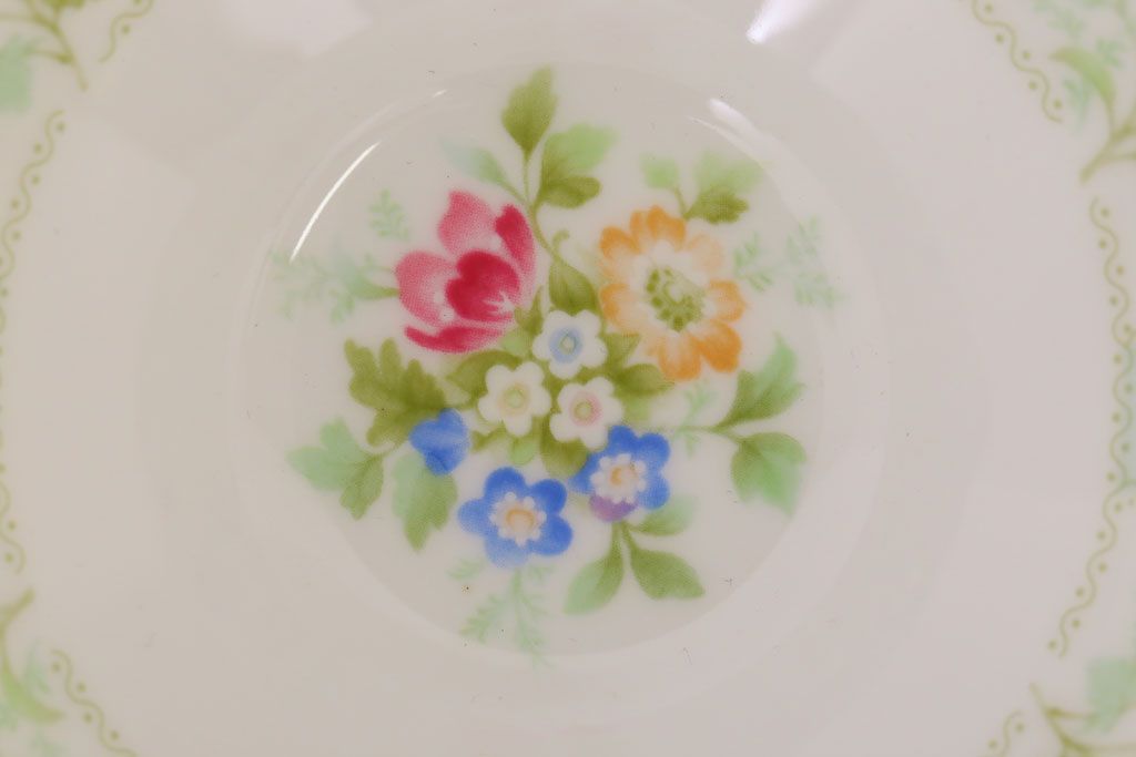 中古　ノリタケ(Noritake)　FLOROLA(フローローラ)　花柄　カップ&ソーサー2脚セット(洋食器)