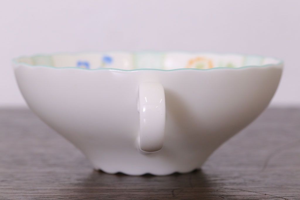 中古　ノリタケ(Noritake)　FLOROLA(フローローラ)　花柄　カップ&ソーサー2脚セット(洋食器)