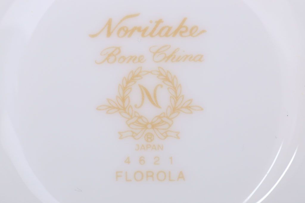 中古　ノリタケ(Noritake)　FLOROLA(フローローラ)　花柄　カップ&ソーサー2脚セット(洋食器)