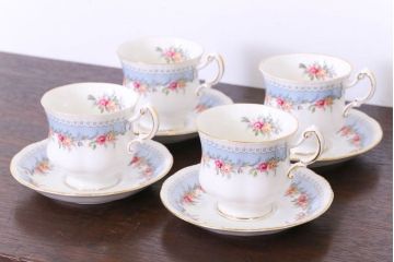 イギリス　PARAGON(パラゴン)　BRIDESMAID(ブライズメイド)　カップ&ソーサー4客セット(洋食器)