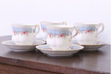イギリス　PARAGON(パラゴン)　BRIDESMAID(ブライズメイド)　カップ&ソーサー4客セット(洋食器)