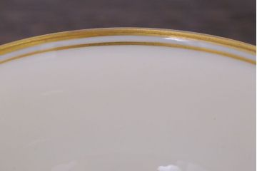 アンティーク雑貨　中古　香蘭社　ルリ(瑠璃)　蘭　カップ&ソーサー6客セット(洋食器)