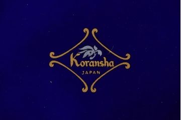 アンティーク雑貨　中古　香蘭社　ルリ(瑠璃)　蘭　カップ&ソーサー6客セット(洋食器)