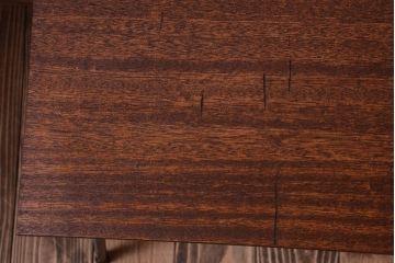 アンティーク家具　シンプルな鉄脚サイドテーブル(2)