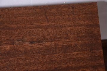 アンティーク家具　シンプルな鉄脚サイドテーブル(2)