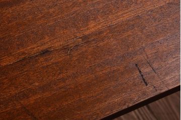 アンティーク家具　シンプルな鉄脚サイドテーブル(2)