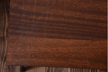 アンティーク家具　シンプルな鉄脚サイドテーブル(3)