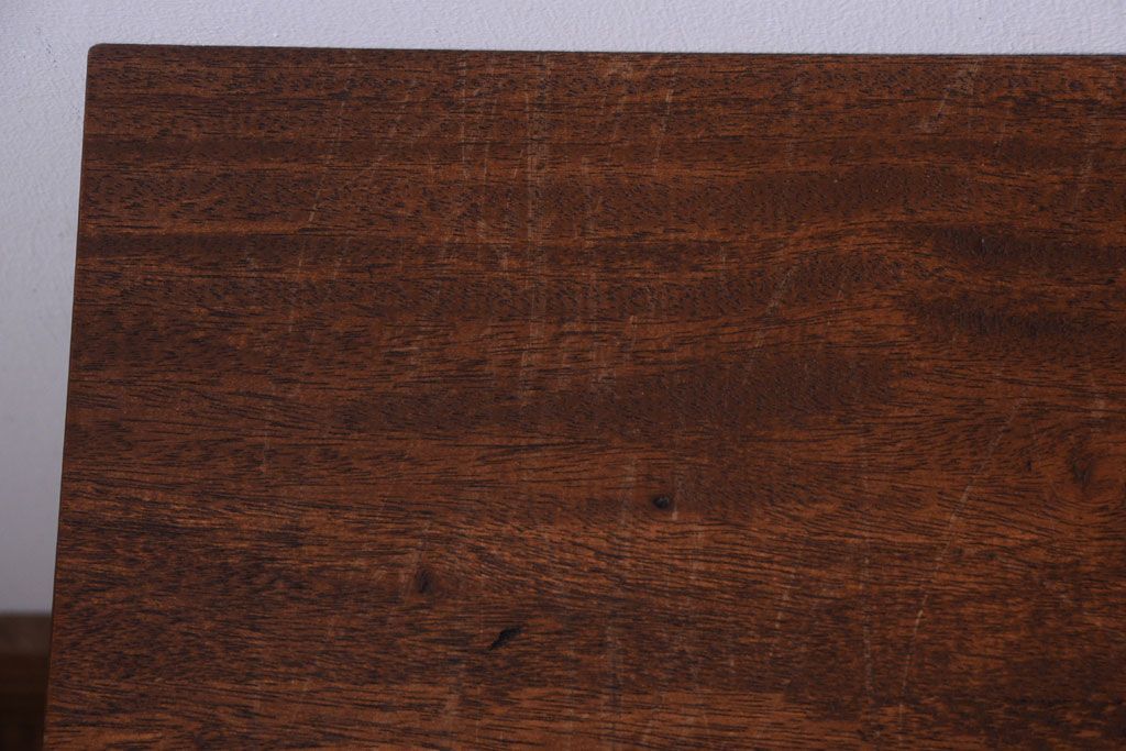 アンティーク家具　シンプルな鉄脚サイドテーブル(3)