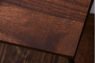 アンティーク家具　シンプルな鉄脚サイドテーブル(3)