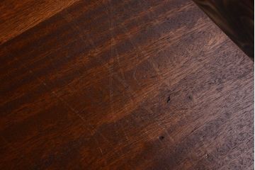 アンティーク家具　シンプルな鉄脚サイドテーブル(3)