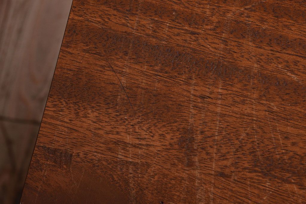 アンティーク家具　シンプルな鉄脚サイドテーブル(3)