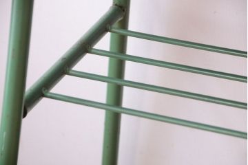 レトロ家具　昭和レトロ　シンプルな鉄脚サイドテーブル