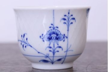 アンティーク雑貨　中古　ロイヤルコペンハーゲン　ブルーパルメッテ　ペアティーセット(湯呑み)